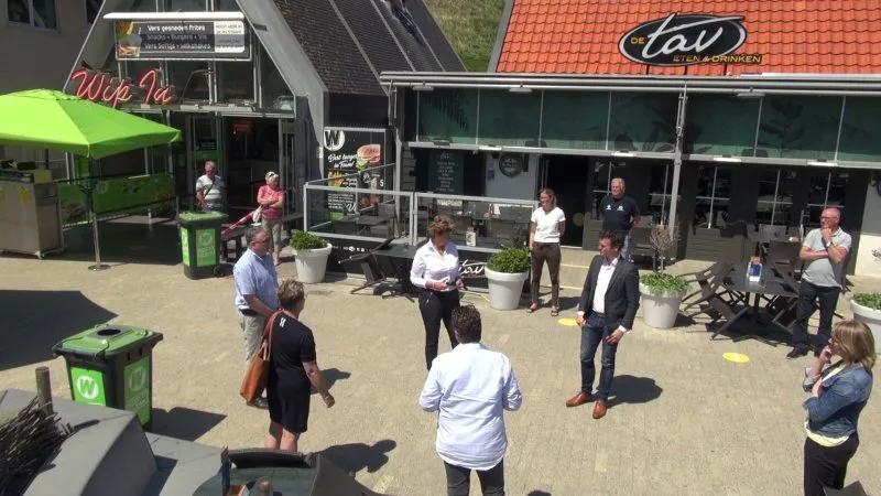 Testen met opstelling grotere terrassen
